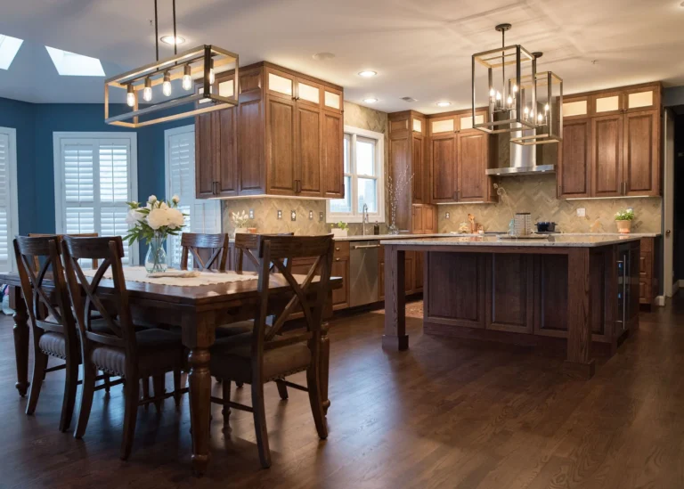Custom kitchen renovation with natural materials by Armitage Interiors, Bucks County