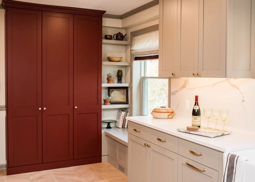 Remodeled section of a kitchen in a design build vs contractor vs architect remodeling comparison