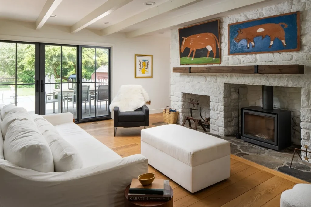 doylestown gallery house living room design build 15